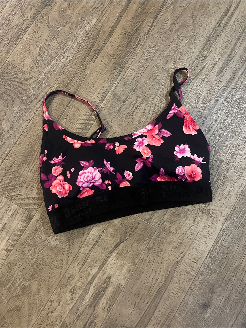 Pink Victoria’s Secret sport bra